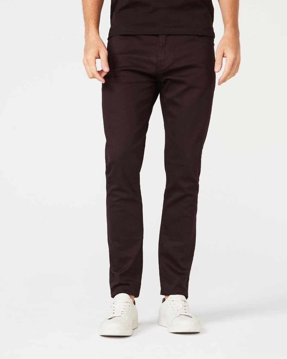 Mens Dark Brown Denim Jeans